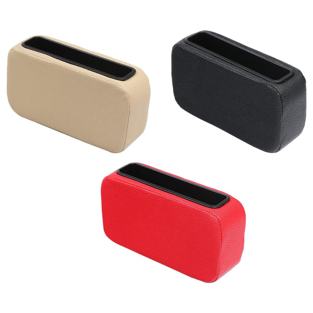 Car Door Side Storage Box Car Interior Door Side Leg Support Knee Pad Vehicle Interior Organizer Tray Adhesive for Wallet Keys