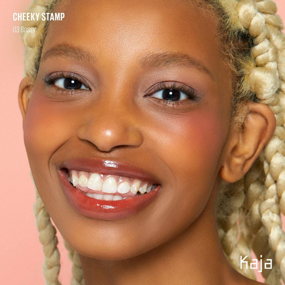 Kaja Cheeky Stamp Blendable Blush 0.17 Oz  5 Ml 03 Bossy Soft Coral