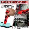 Professional HR50 Rechargeable Voltage Tester with Audible Visual Alarm Dual Contact Non Contact Modes and LCD Display