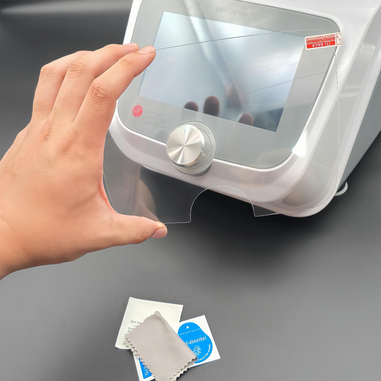 1pz Adatto per Monsieur Cuisine Smart/Connect/Trend Pellicola Protettiva per Schermo - Vetro Temperato ad Alto Contenuto di Allumina Accessori Frullat