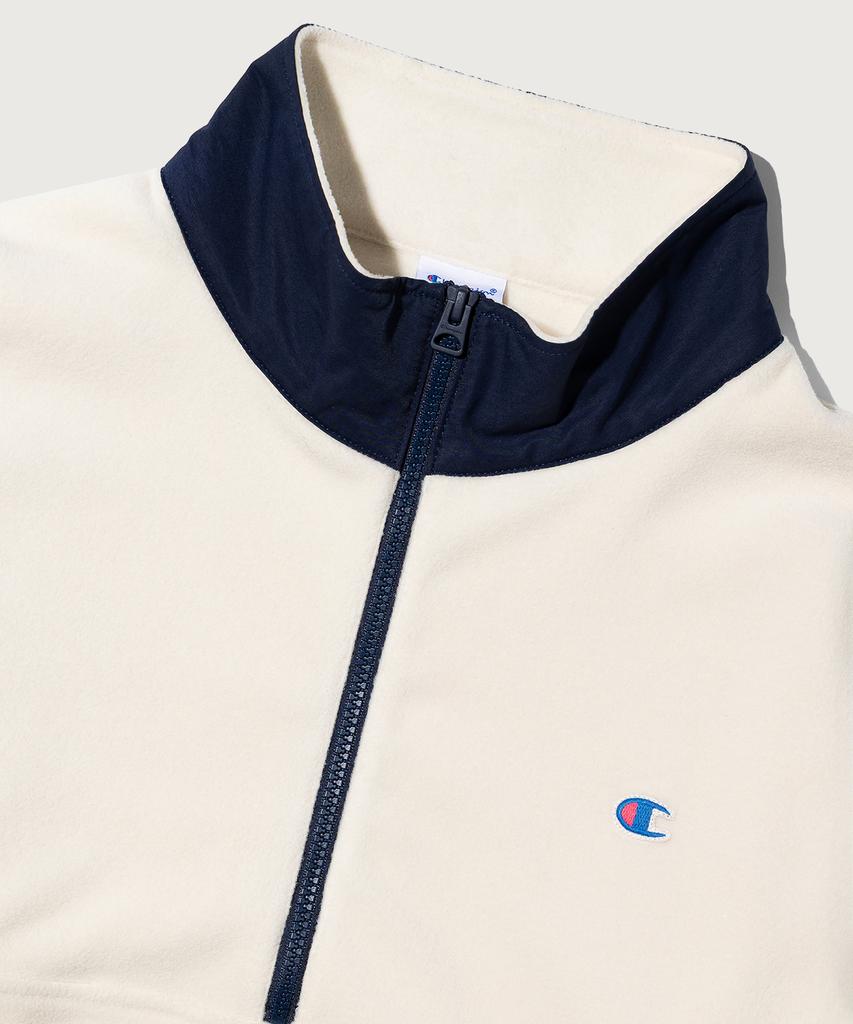 Champion Heritage Polartec Loose Fit Half Zip Fleece Ecru