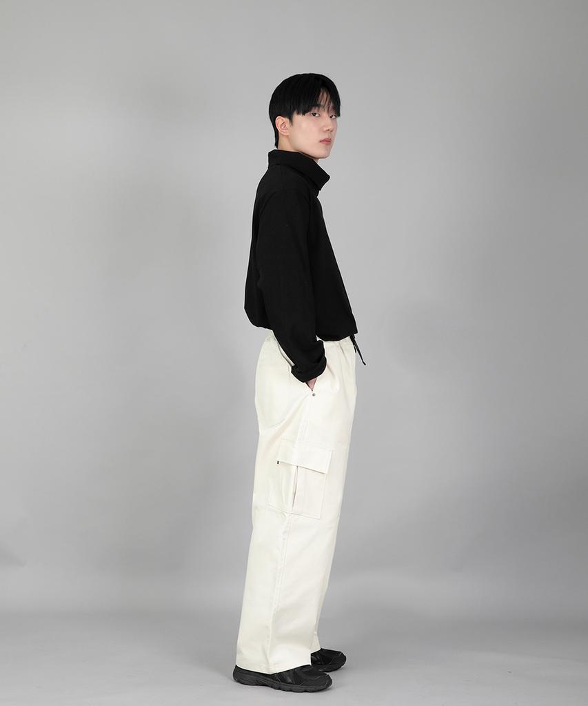 Seinteukeulu Rivet Fix Ex Wide Cargo Pants Rec-360 Cream