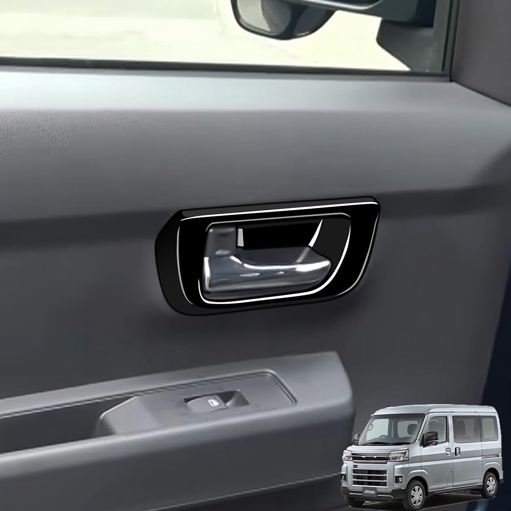 

Daihatsu Atray S700V S710V Inner Door Handle Cover, Inner Handle Panel, Interior Panel, Custom Interior Parts, Accessories, 2P, Piano Black