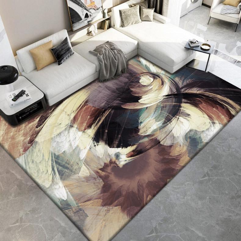 Carpet Living Room Bedroom, Bedside Carpet Autumn and Winter Simple Room Floor Mat Easy To Maintain