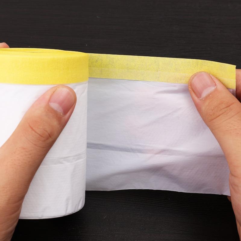 Car Paint Masking Film Painting Shielding Protective Film PE Plastic Dropping Cloth Cover for Automotive Coating Covers