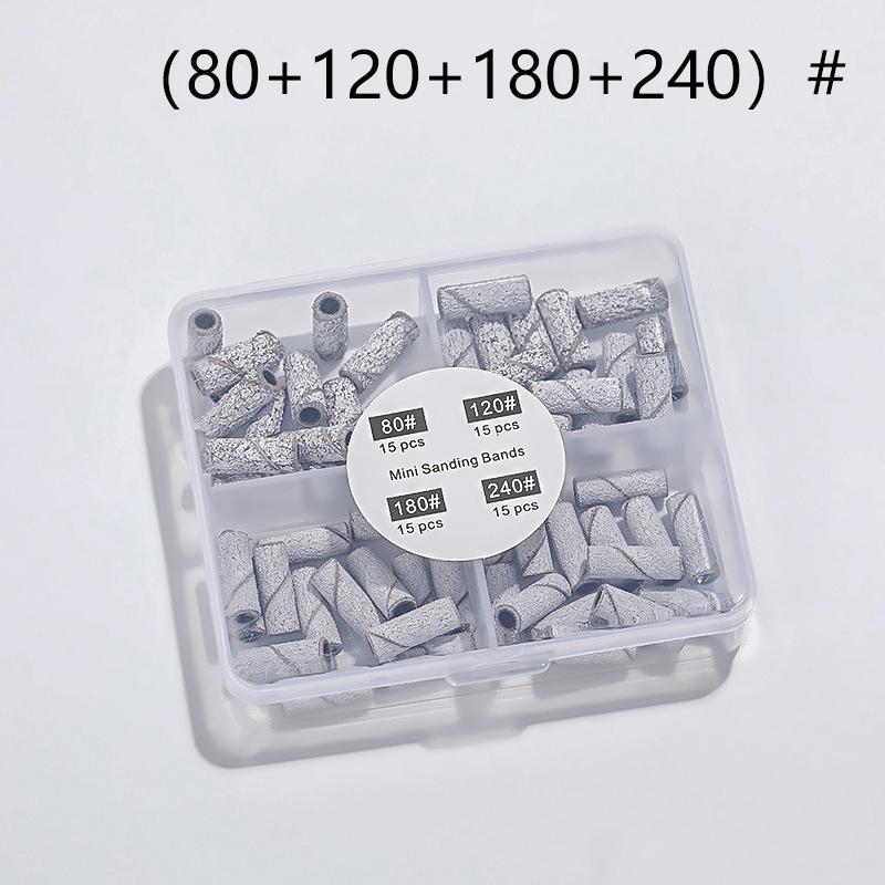 Mini Nail Sanding Bands Mandrel For Manicure Sandpaper Ring Holder Stainless Steel Nail Art Tools Nail Drill Accessories