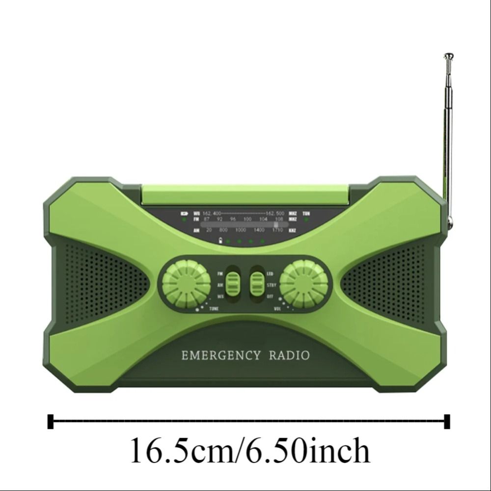 High Brightness Emergency Radio Hand Crank Wireless Speaker AM/FM/WB Weather Radio  Outdoor Camping