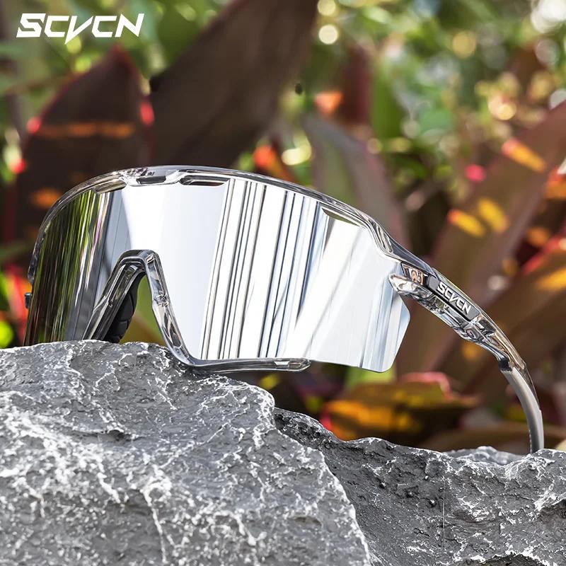 SCVCN UV400 Bicycle Goggles Mountain Road Bike Eyewear Multi Colors Running Hiking Driving Cycling Sunglasses for Men Glasses