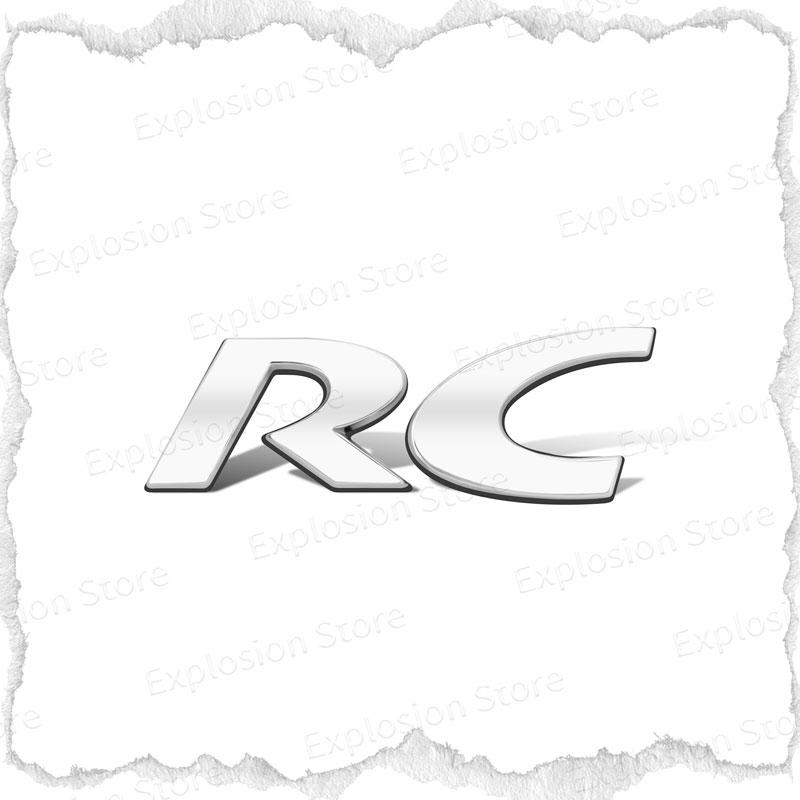 3D Metal Car Decor RC Emblem Rear Trunk Badge Fender Sticker Body Decals For RC Sport 301 308 307 208 5008 107 206 207