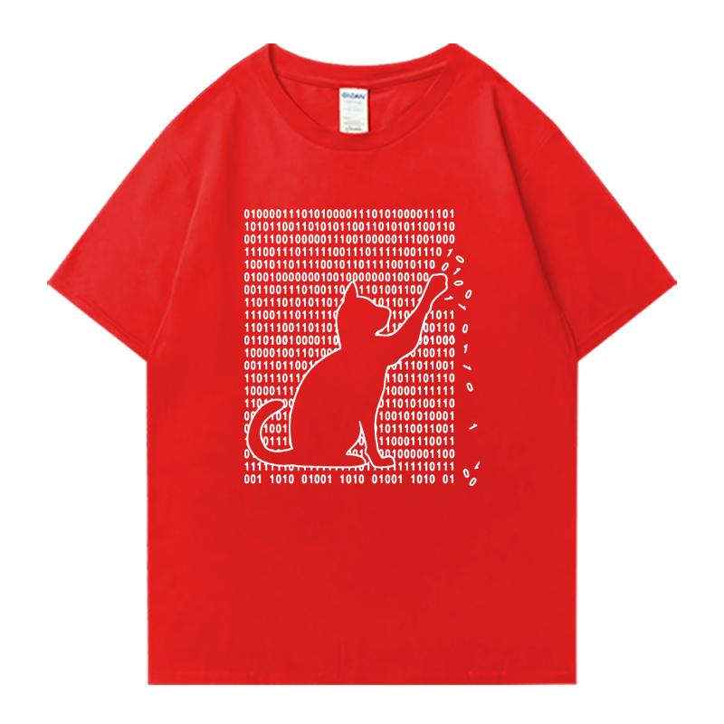 Fashion Funny Cool Cat Design Graphic Print 100% Cotton Crew Neck Tee shirt Summer Men Women short sleeve t-shirts Unisex Tops
