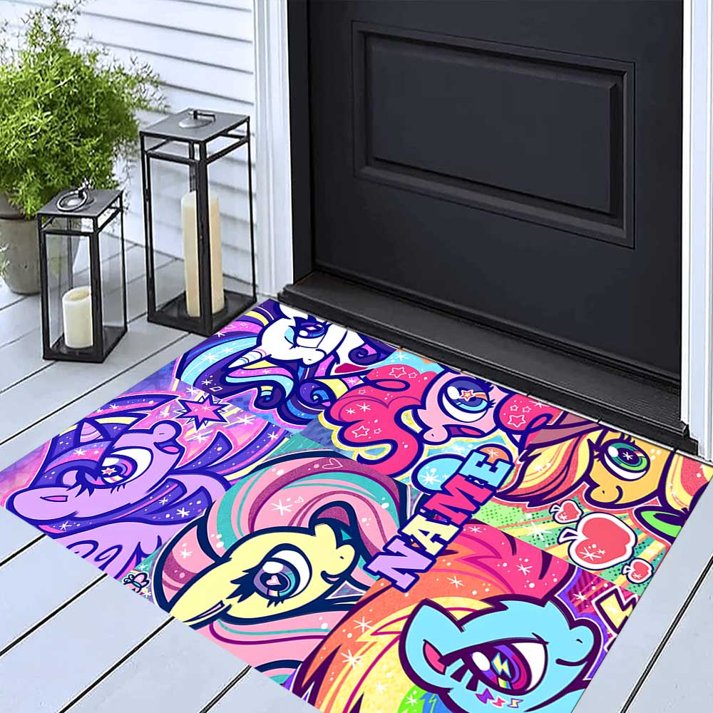 Little Pony (6) Customize your name rug, office chair cushion, home bedroom living room gift.