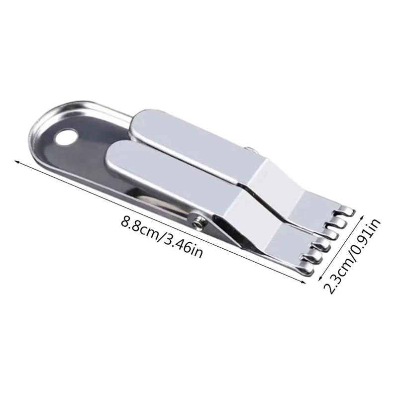 Stainless Steel Earthworm Bait Fishing Clip 1/2 PCS Quick Loading No Hurt Hand Design for Freshwater Saltwater Anglers