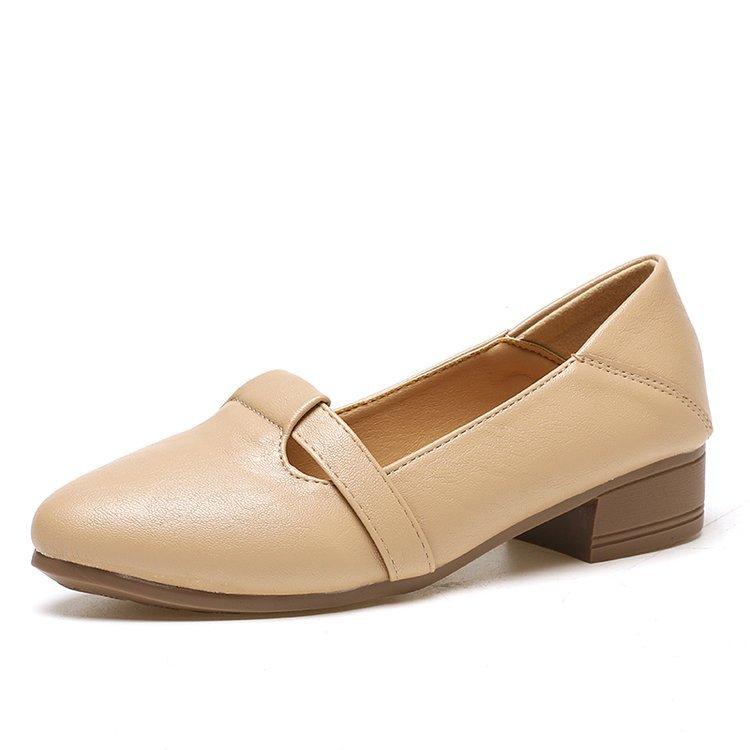 Shallow mouth foot cover work shoes women's 2025 autumn new retro single shoes pointed comfortable soft sole temperament versatile women's shoes