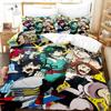 Nové povlečení My Hero Academia do ložnice Měkké moderní přehozy Pohodlný dětský povlak na peřinu Povlak na přikrývku a povlak na polštář