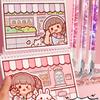 Little Mochi New Release: Cute Simple Planner & Notebook with Thickened Pages, Sticker Tape, Double-Sided Illustration Collection.