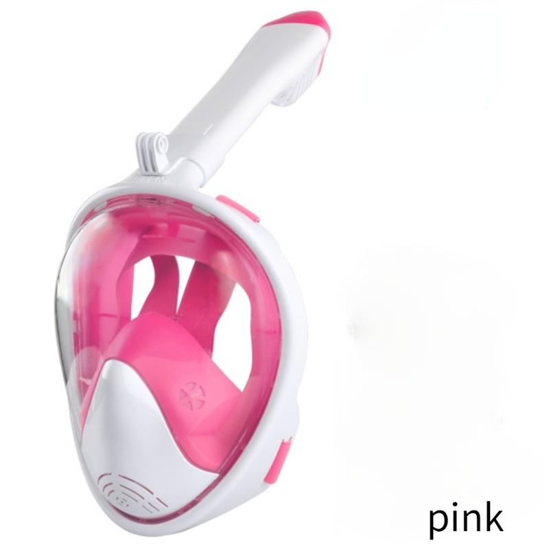 

Маски для дайвинга для взрослых и молодежи, подводное плавание, противотуманные, полнолицевые, плавательные, подводные, дыхательные маски, безопасные, водонепроницаемые L/XL розовый