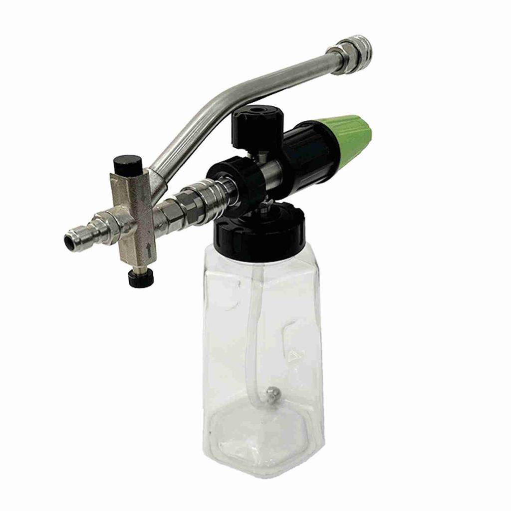 Foam Cannon for Pressure Washer with Dual Connector Tool, Car Foam Blaster with 1 4   Quick Connect 1L Transparent