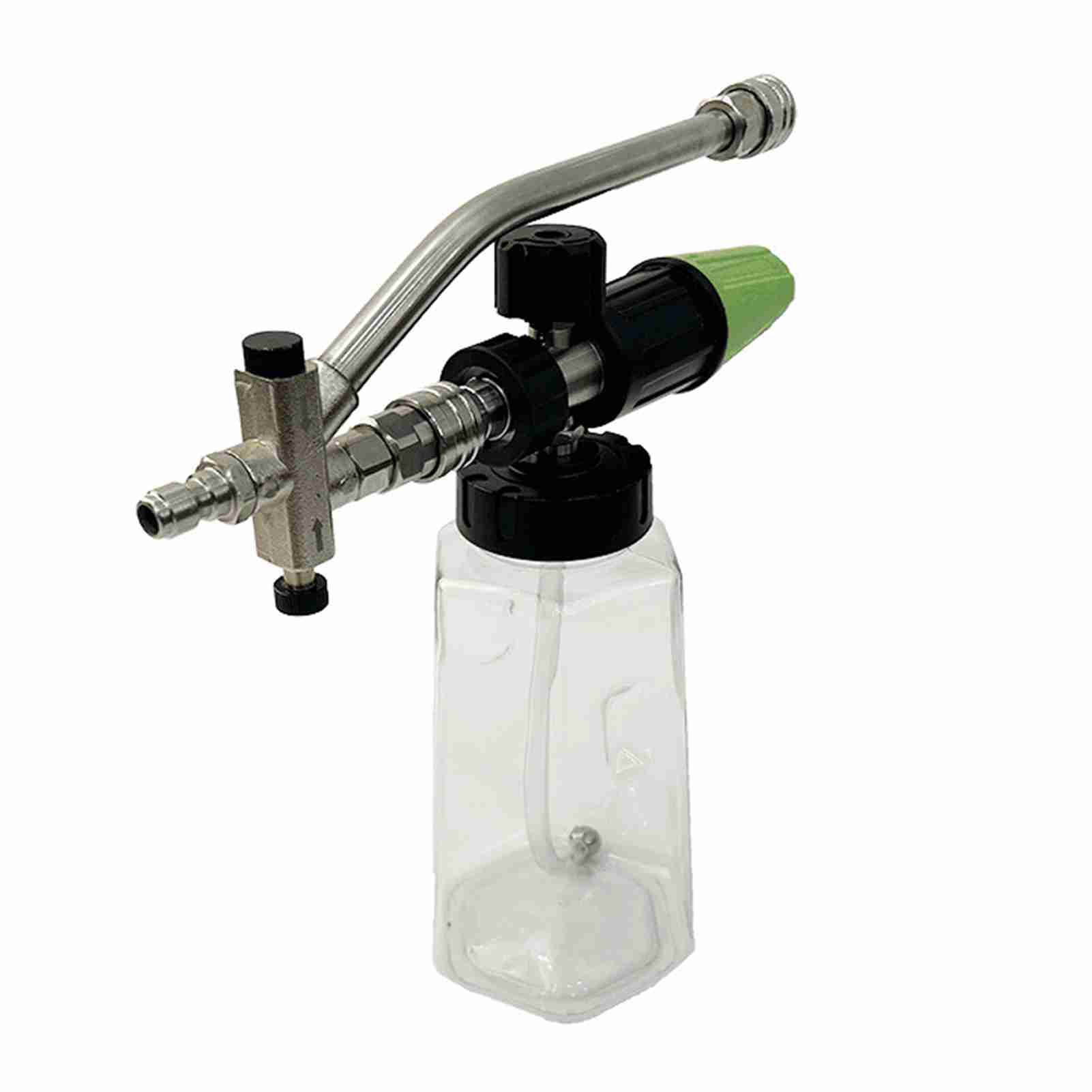 

Foam Cannon for Pressure Washer with Dual Connector Tool, Car Foam Blaster with 1 4 Quick Connect 1L Transparent