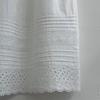 Spring 2026 Korean Slimming Lace-Trim White Midi Skirt