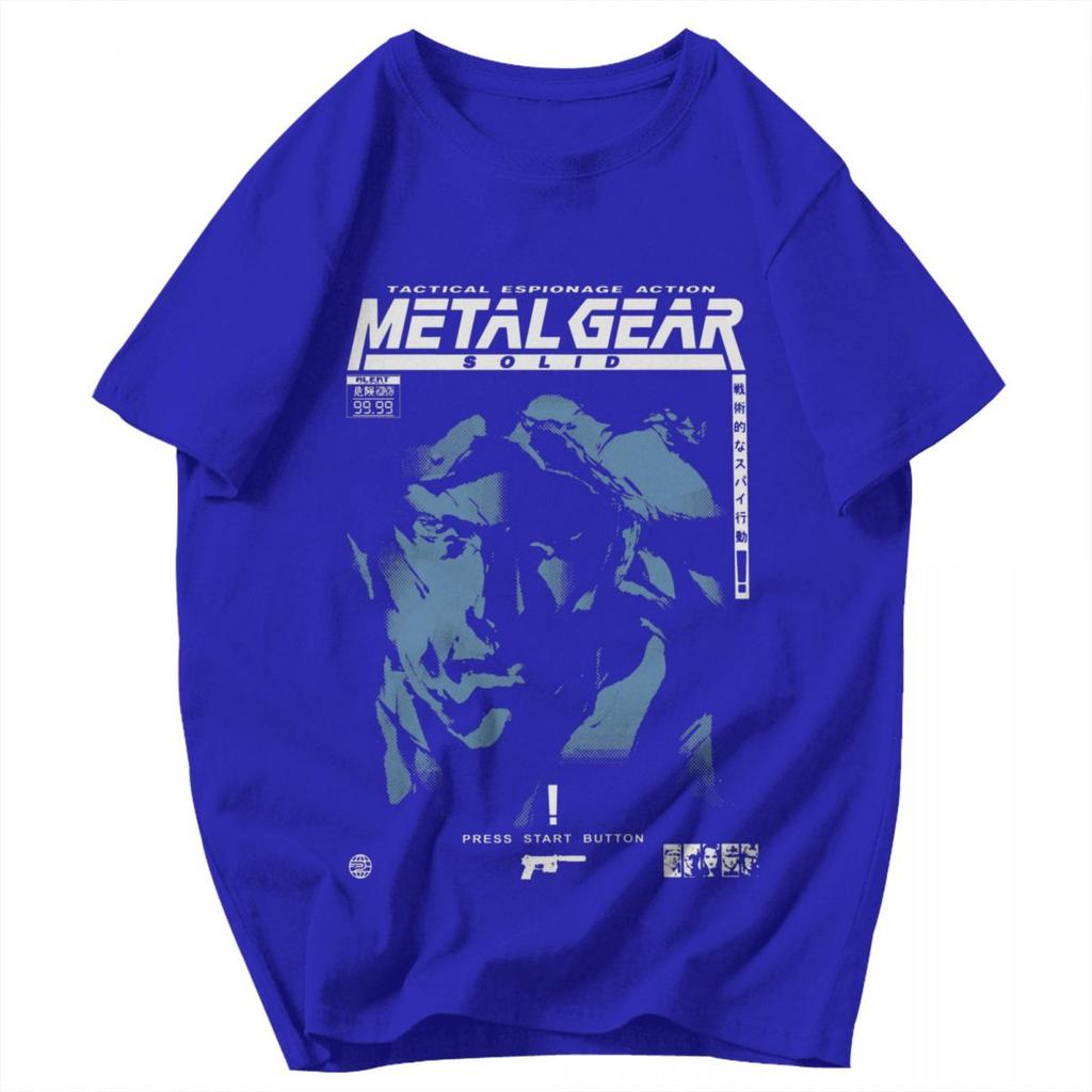 Men T Shirt Metal Gear Solid Gray Fox Fans Gifts Idea Y2K Graphic Short Sleeve Unisex Clothing T Shirts