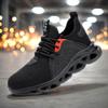 Full Size Unisex Work Safety Shoes Steel Toe Cap Light Breathable Sneaker For Men and Women Anti-puncture Male Safety Boots