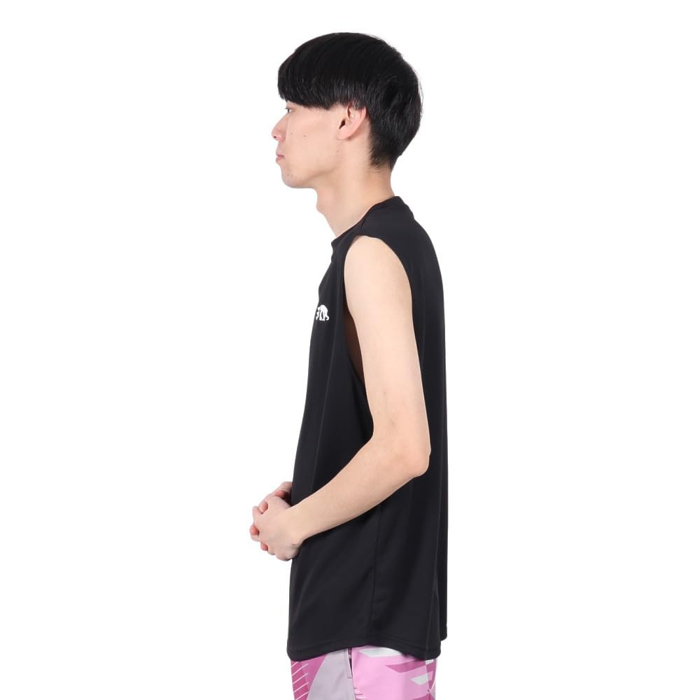 EGOZARU Basketball Wear One-Point Dual Logo Sleeveless Shirt EZSS25UNT001C001 (Black/L/Men's, Women's)