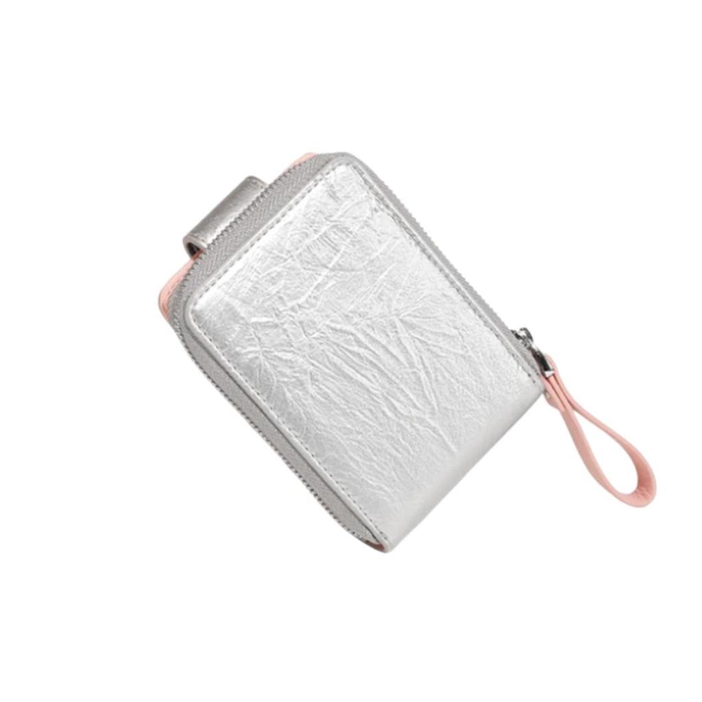 Toutou Wallet, Women's Key Pouch, Card Holder, Multi-Slot, Coin Purse, Silver