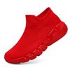 Fashion Red Sneakers Male Size 35-48 Breathable Knit Socks Shoes Woman Slip-On Platform Women's Sports Shoes Zapatillas De Mujer
