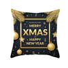 Home decor black merry christmas pillowcase christmas decoration party christmas moose pillowcase 45x45cm