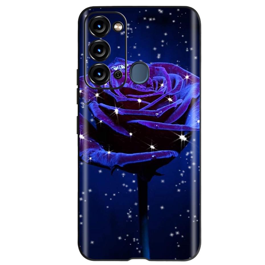 For ITEL Vision 3 Case Fashion Cat Sunflower Phone Cases For Itel S17 S 17 S661W Soft TPU Black Silicone Cover Vision3 Bumper