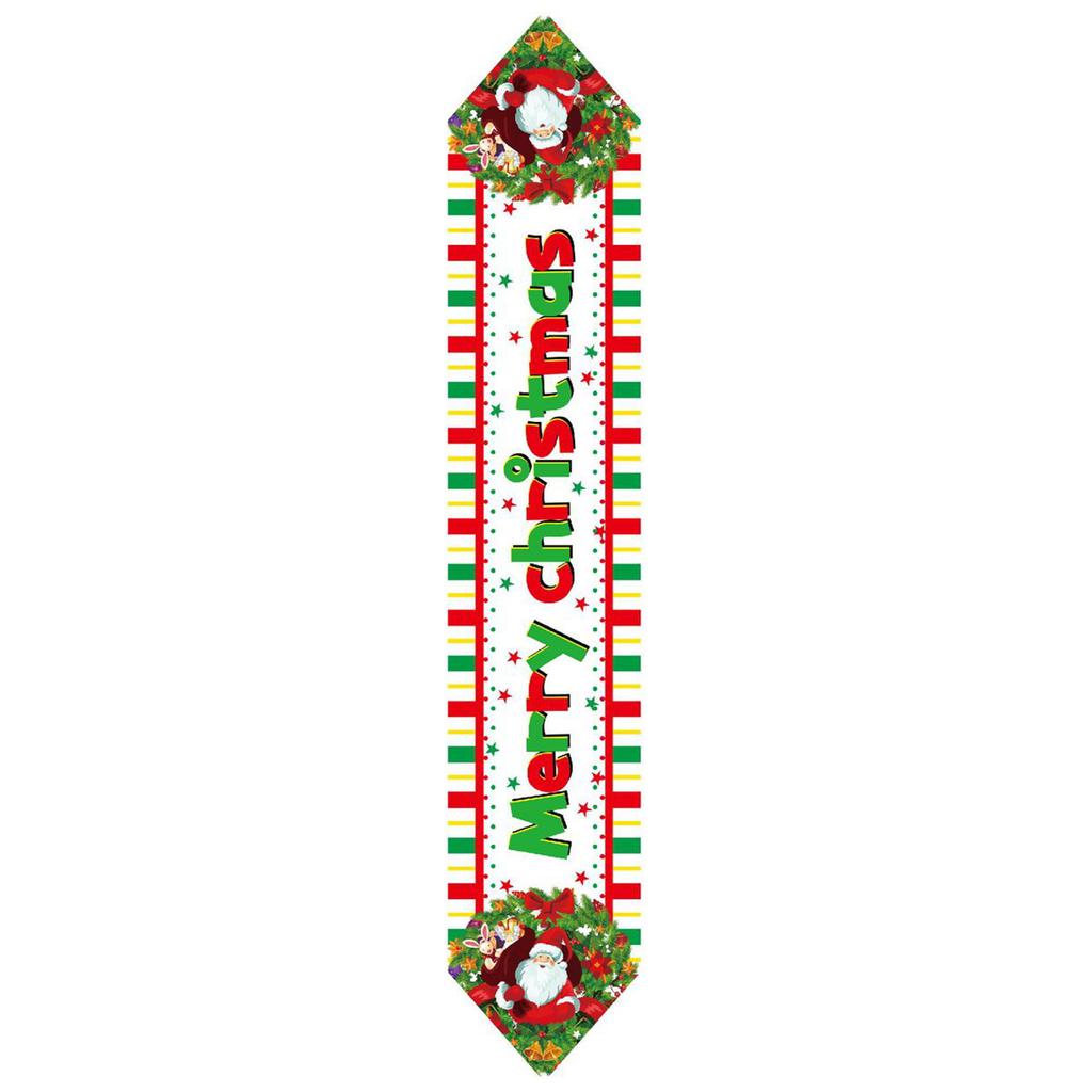 Christmas Table Runner Seasonal Winter Kitchen Dining Table Decoration Christmas Tablecloth for Indoor Outdoor Home Party Decor