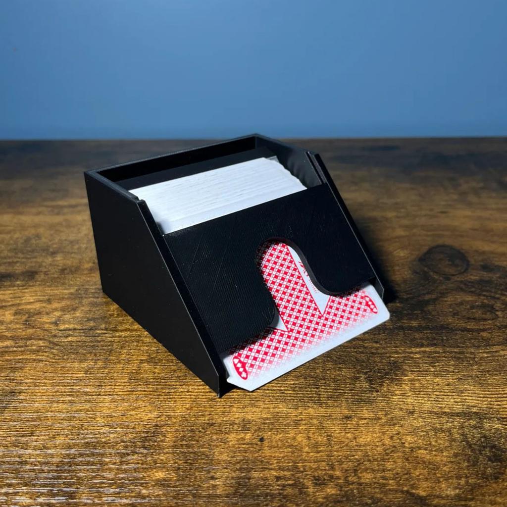 Card Dealing Shoe Dispenser Portable Card Dealer Discard Tray Holder Poker Game Table Accessory for Standard Size