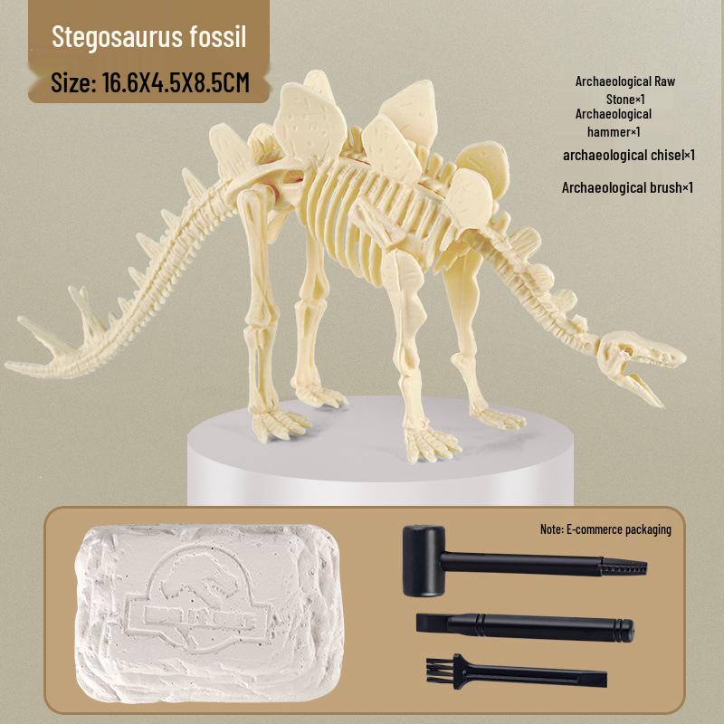 DIY Dinosaur Fossil & Gem Dig Kit: Children's Archaeological Treasure Hunt with Mermaid Theme