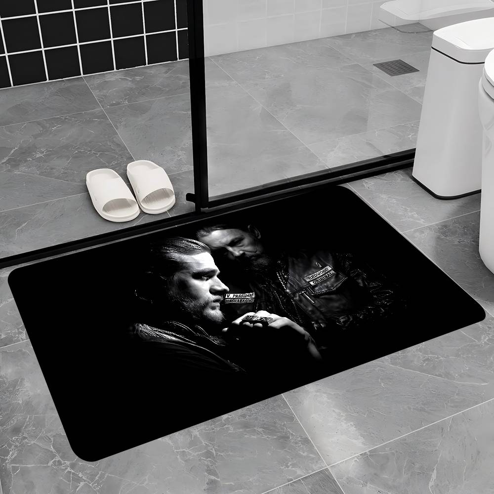 Sons Of Anarchy TV.webp Floor Mat Rectangle Anti-slip Home Soft Badmat Front Door Indoor Outdoor Mat Hotel Decor Mat