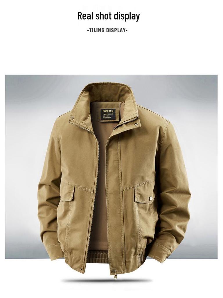 2026 Men's Jeep Style Thin Workwear Jacket - Outdoor Stand Collar