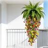Fake Hanging Plants, UV Resistant Fake Vines, Artificial Ivy Plants, Outdoor Faux Plants, Indoor Bedroom Living Room Boho Wall Porch Shelf Decor