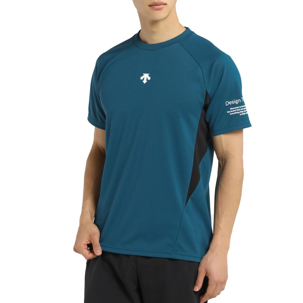 DESCENTE Short Sleeve Volleyball Easy To Move Raglan for Men and Club GR00 Shirt, Moisture-Wicking, Quick-Drying, Breathable, In, Sleeves, Women,