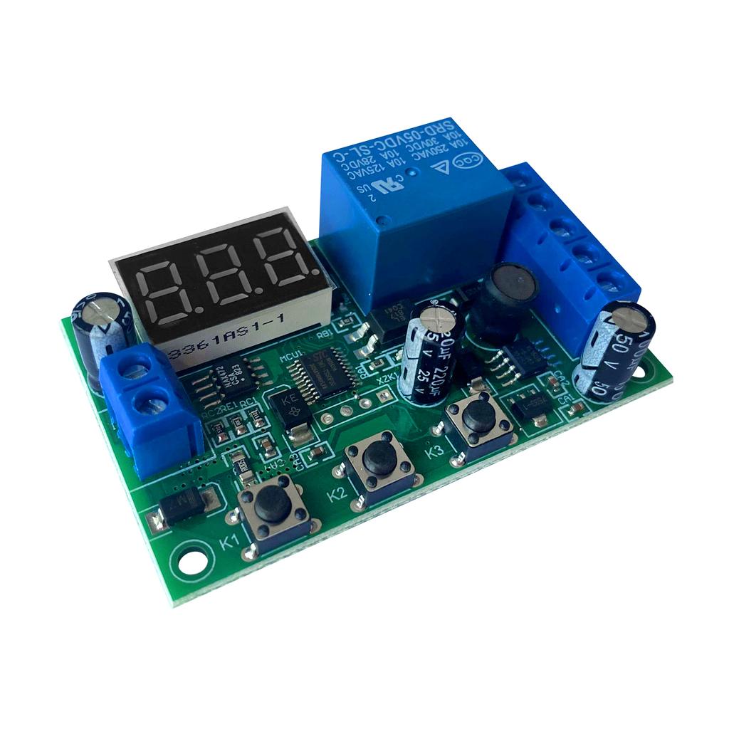 0-10A Current Detection Module, Relay Control & Delay   for Circuit with Error Calibration, LED Display,   Current Detection