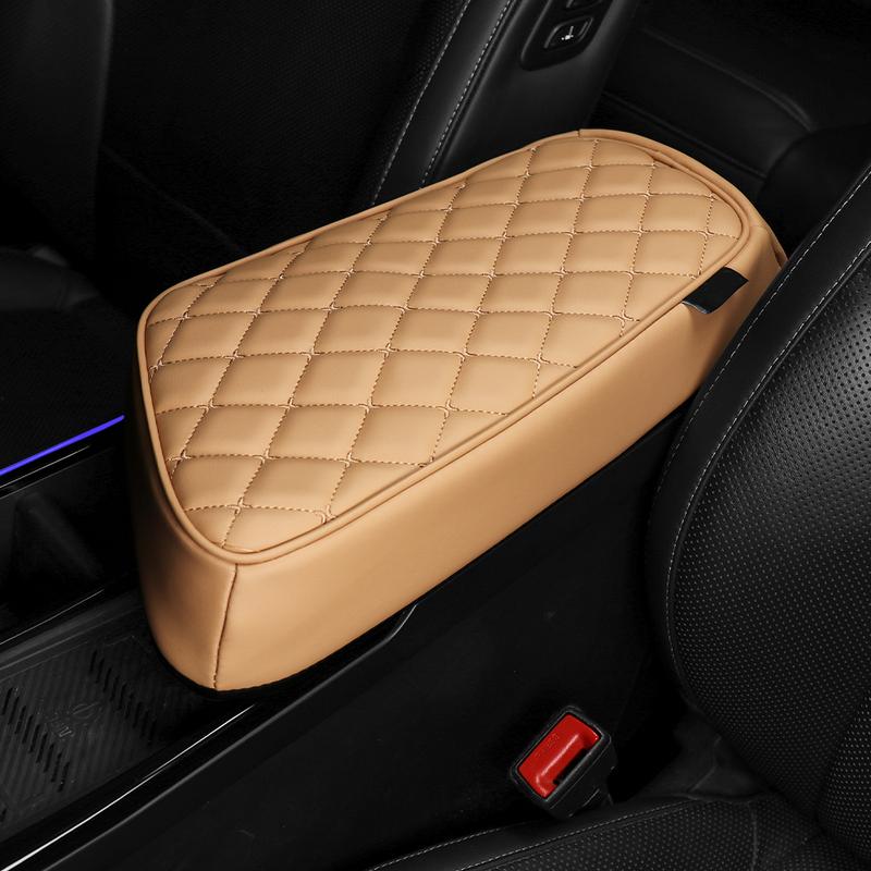 Car Interior Accessories Centre Console Armrest Box Pad Protective Cover Leather Material for KIA EV6 -2026 Left-Hand Drive