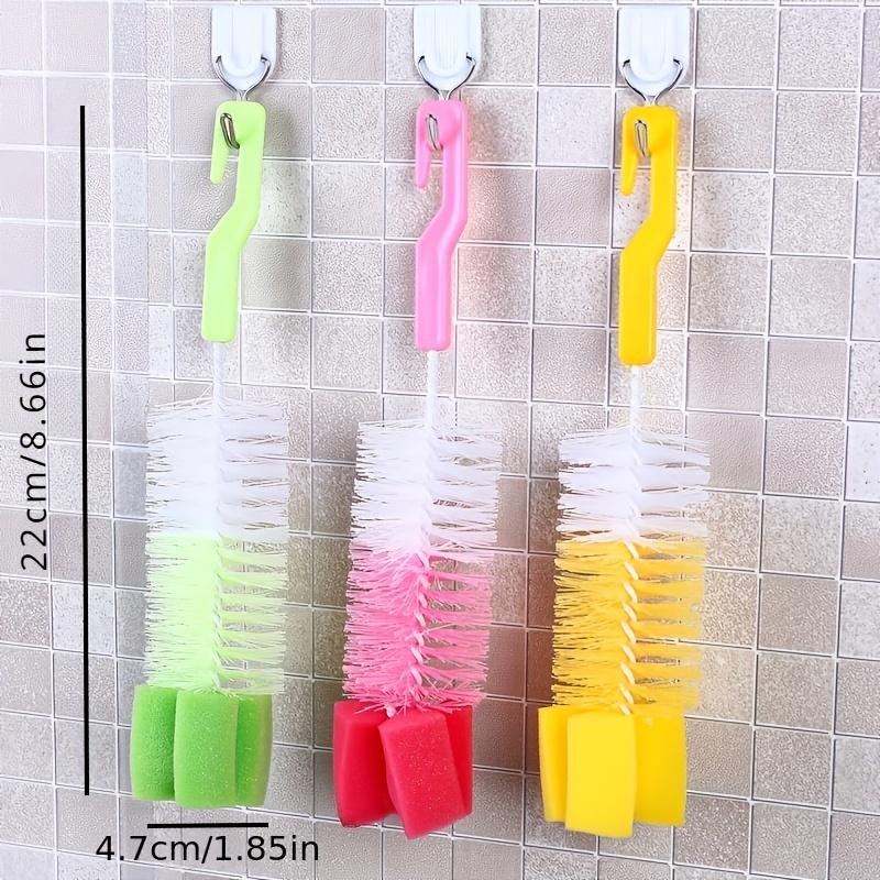 Baby Bottle Brush Multi-Purpose Long Handle Fine Hair Sponge Cleaning Brush Household Dishwashing Cup Washing Cleaning Tools Bab