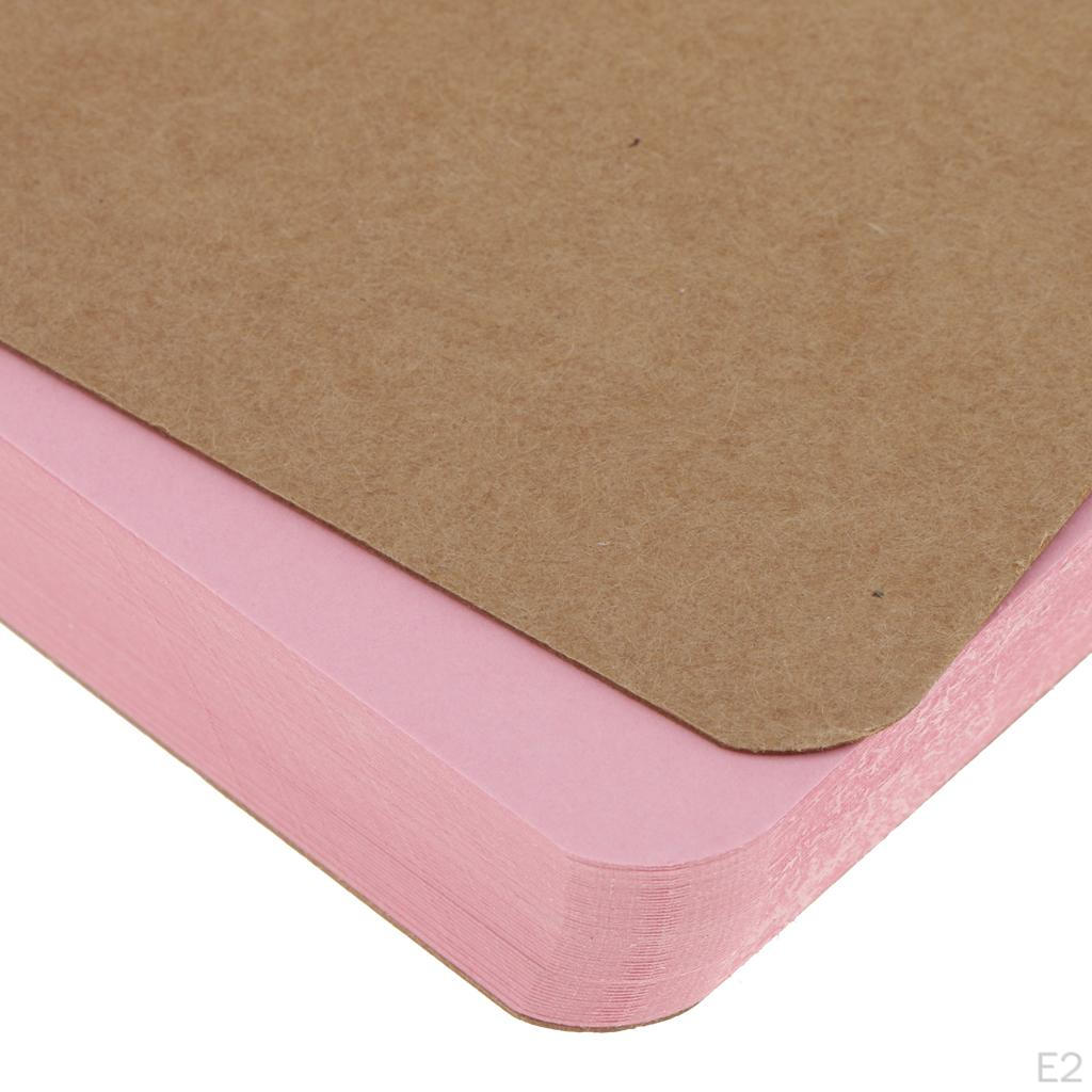 50 Sheets Cards Flash Scratch Students Notes Memo Pads W/ Binder Ring