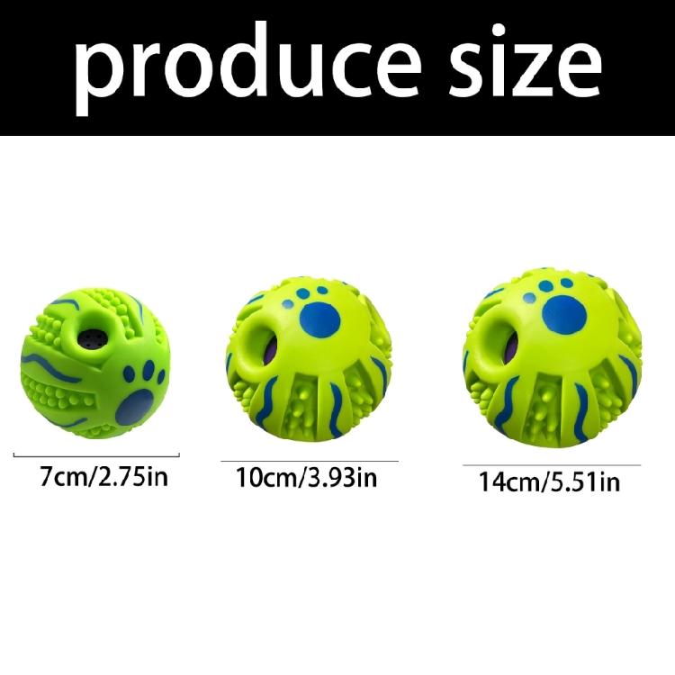 Interactive Chew Proof Dog Ball Toy With Squeaker Sound Design Durable ABS For Medium Large Breeds