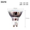 Halogen Spotlight Bulb 2pins 35w/50w Gu10 AC220v Dimmable Light Bulbs Warm White Lights 2800k 60° Beam Angle Glass