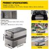 VEVOR Frigider Auto 45L Mini Frigider Congelator Răcitor Portabil cu Compresor