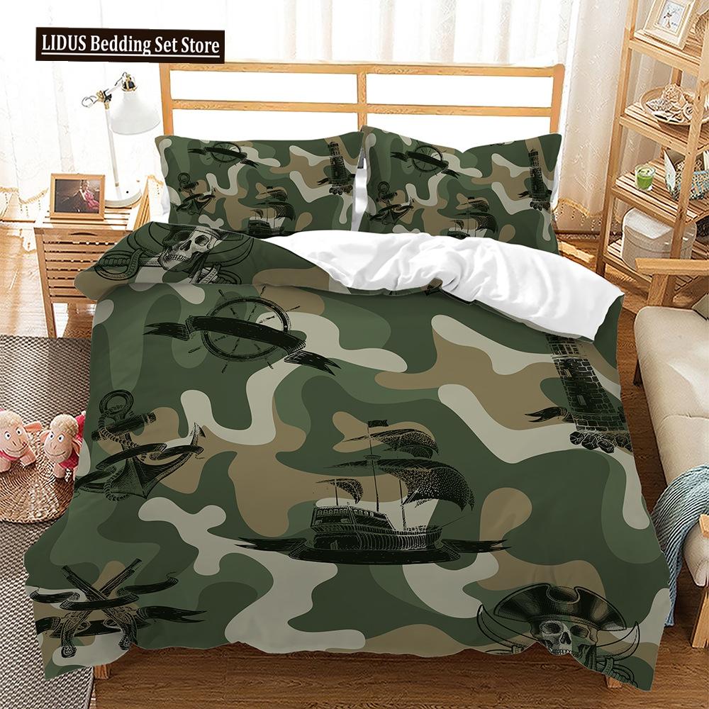 Skull Duvet Cover Set Butterfly Pattern Dark Purple Background King Queen Size For Kids Boys Girls Bedding Set With Pillowcases