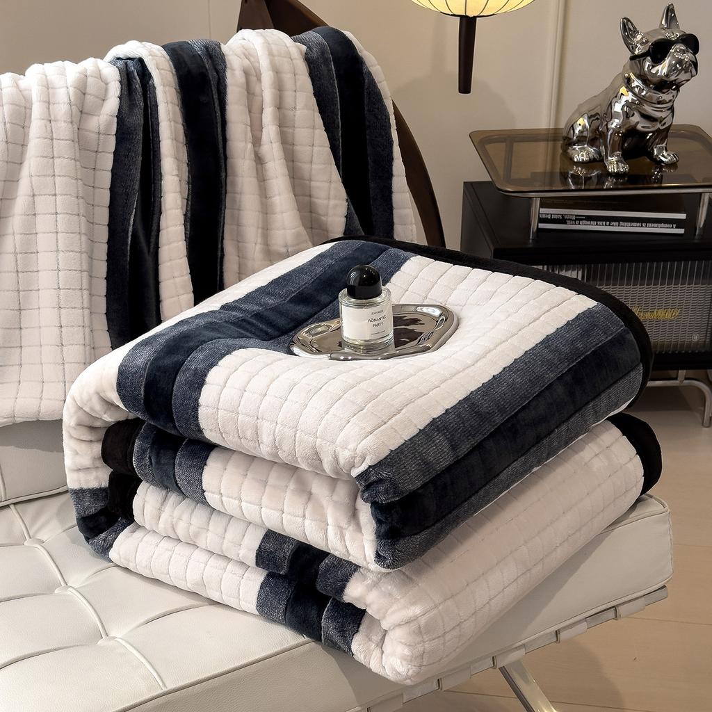 Light Luxury Blanket Color Woven Baoge Jacquard Blanket