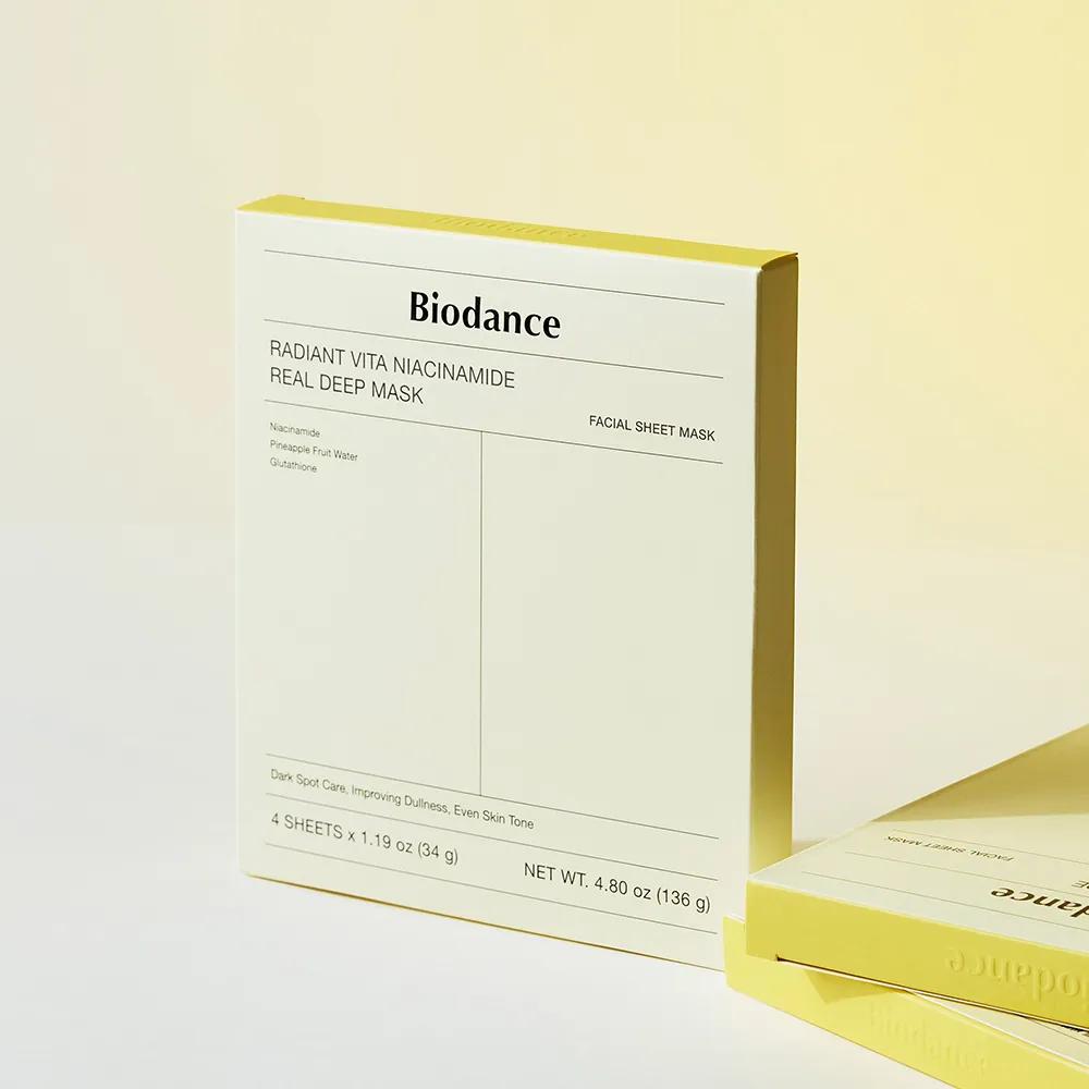 BIODANCE Radiant Vita Niacinamide Real Deep Mask Sheet 4ea