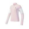 FILA Ski Series Fashion Simple Sports Casual Versatile Warm Fleece Long Sleeve Regular T-Shirt Women Tops Pink A11W546201FLP