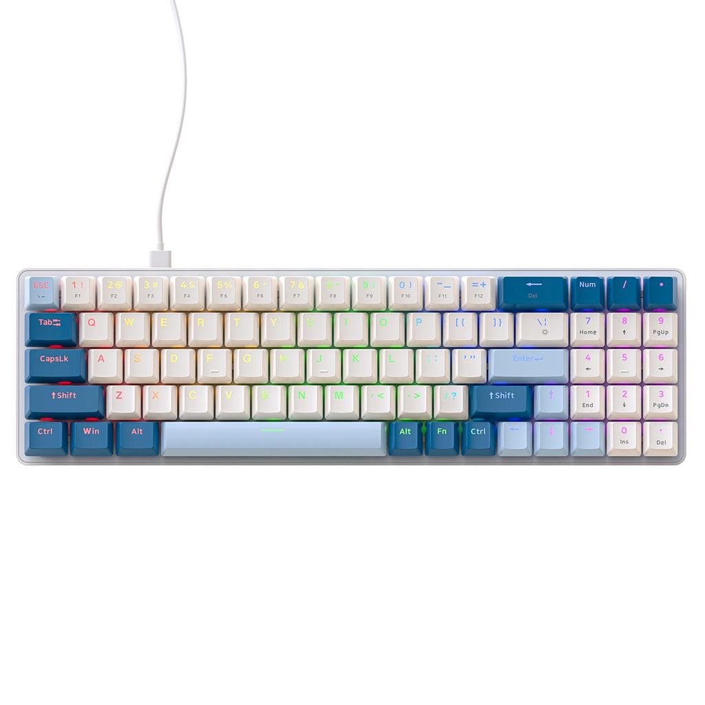 ZIYOULANG K65 78 Keys Hot Swappable Mechanical Keyboard RGB Light USB Wired Keyboard