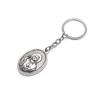 Ancient Oval Virgin Holy Father Saint Benedict Exorcism Ancient Silver Pendant Catholic Relic Keychain Religious Ornaments Church Gifts